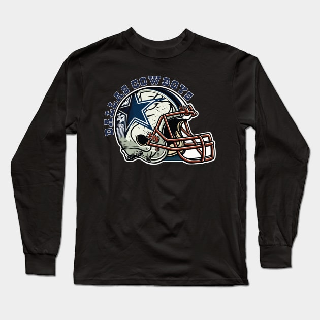 Go Dallas Cowboys Long Sleeve T-Shirt by vectrus